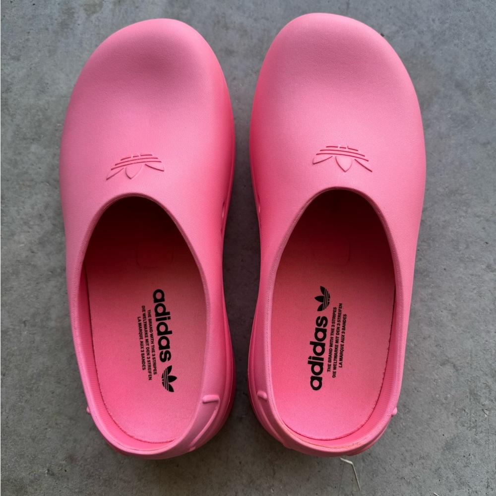 Adidas Vibrant Pink Slip-On Clogs